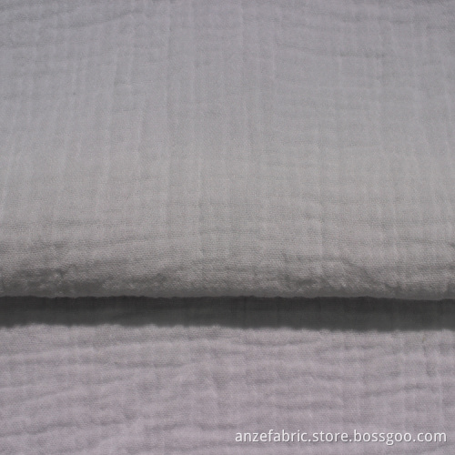 Exported good quality white color double gauze fabric